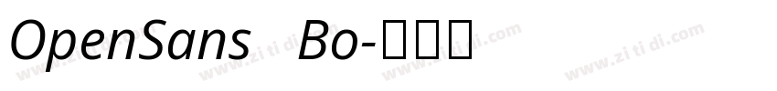 OpenSans   Bo字体转换